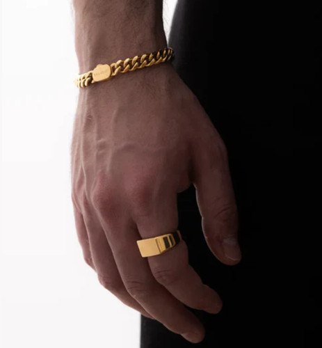 Bracciale maglie cubane - a,