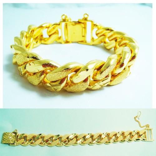 Bracciale uomo pesante - uomo, 24k