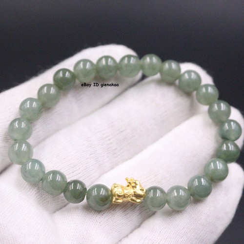 Bracciale perle giada - , oro