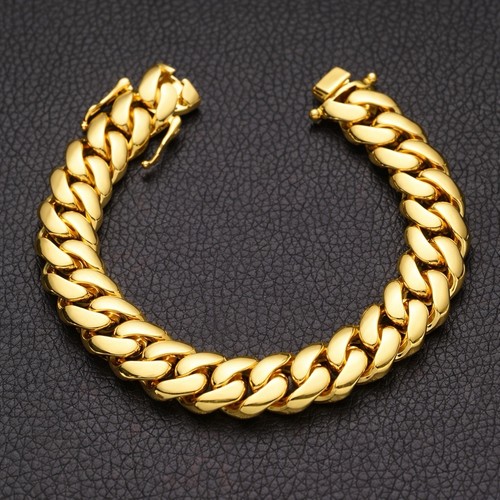 Bracciale uomo inciso - , oro