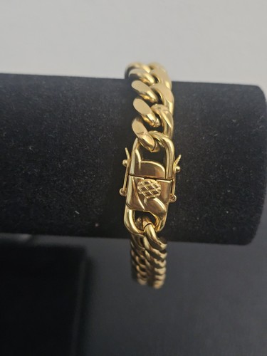 Bracciale maglia cubana - , 9