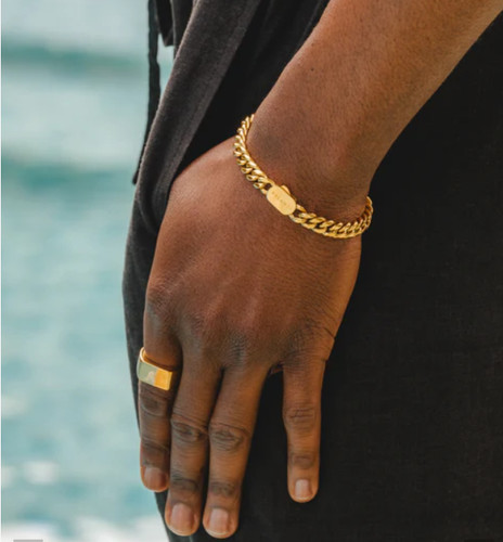 Bracciale maglie cubane - bracciale, a