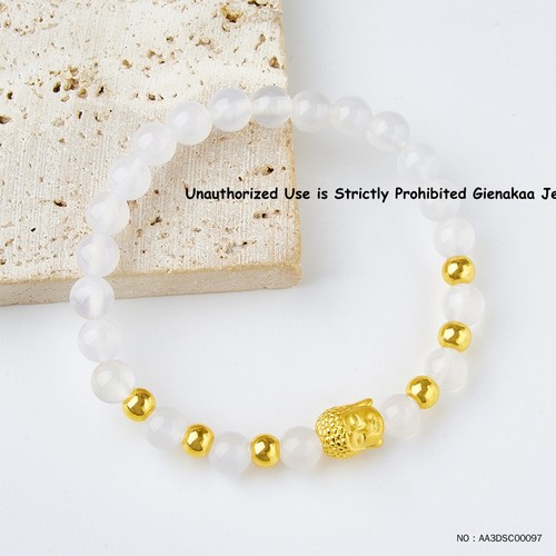 Bracciale perle buddha - perle, oro
