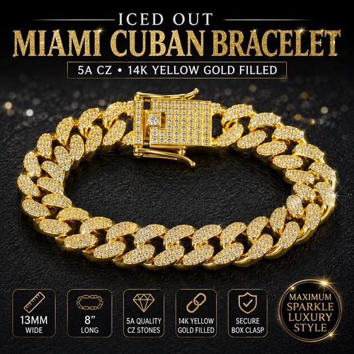 Bracciale cubano iced out - bracciale,