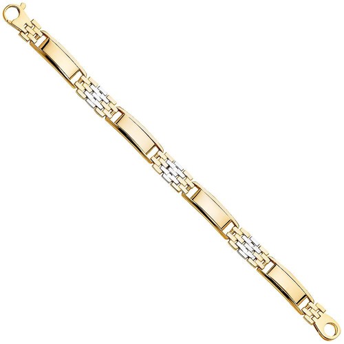 Bracciale uomo oro bicolore - , 14