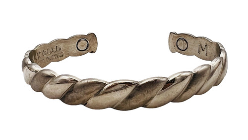 Bracciale vintage oro bianco - oro,